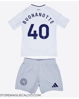Leicester City Facundo Buonanotte #40 Maglia Gara Terza Repliche 2024-25 Bambino Maniche Corte